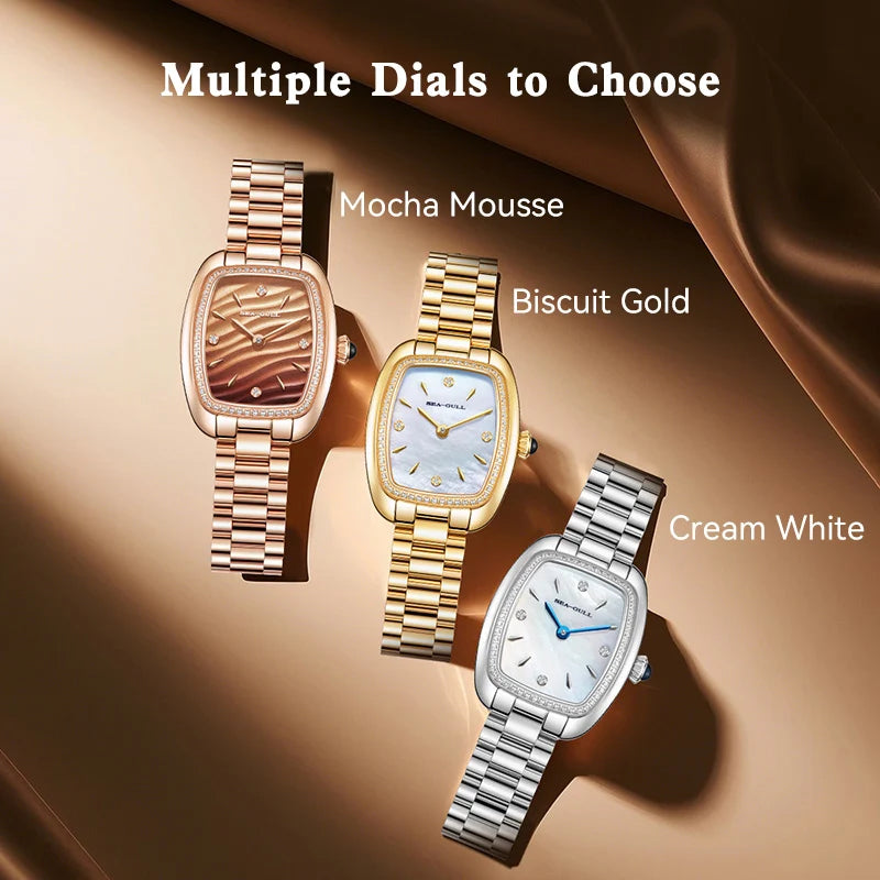 Seagull Women’s Quartz Watch – E1081L Stainless Steel Fashion Watch
