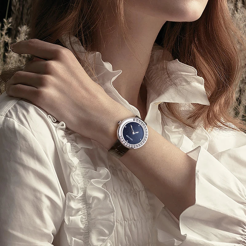 AGELOCER Baikal Diamond Women’s Watch – Luxury Quartz Wristwatch