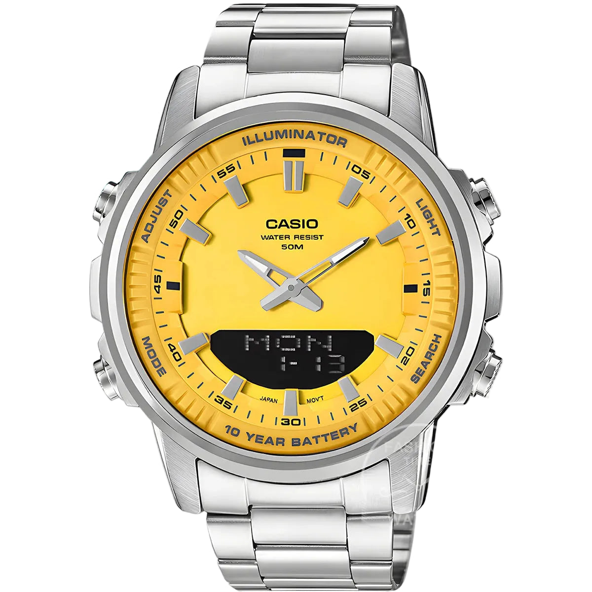 Casio Men's Analog-Digital Watch – Dual Display LED, Waterproof Military Style (2025 Model)