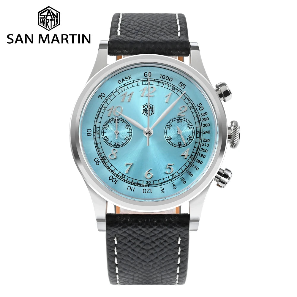 San Martin Men’s Quartz Chronograph Watch – 38mm, Sapphire Crystal