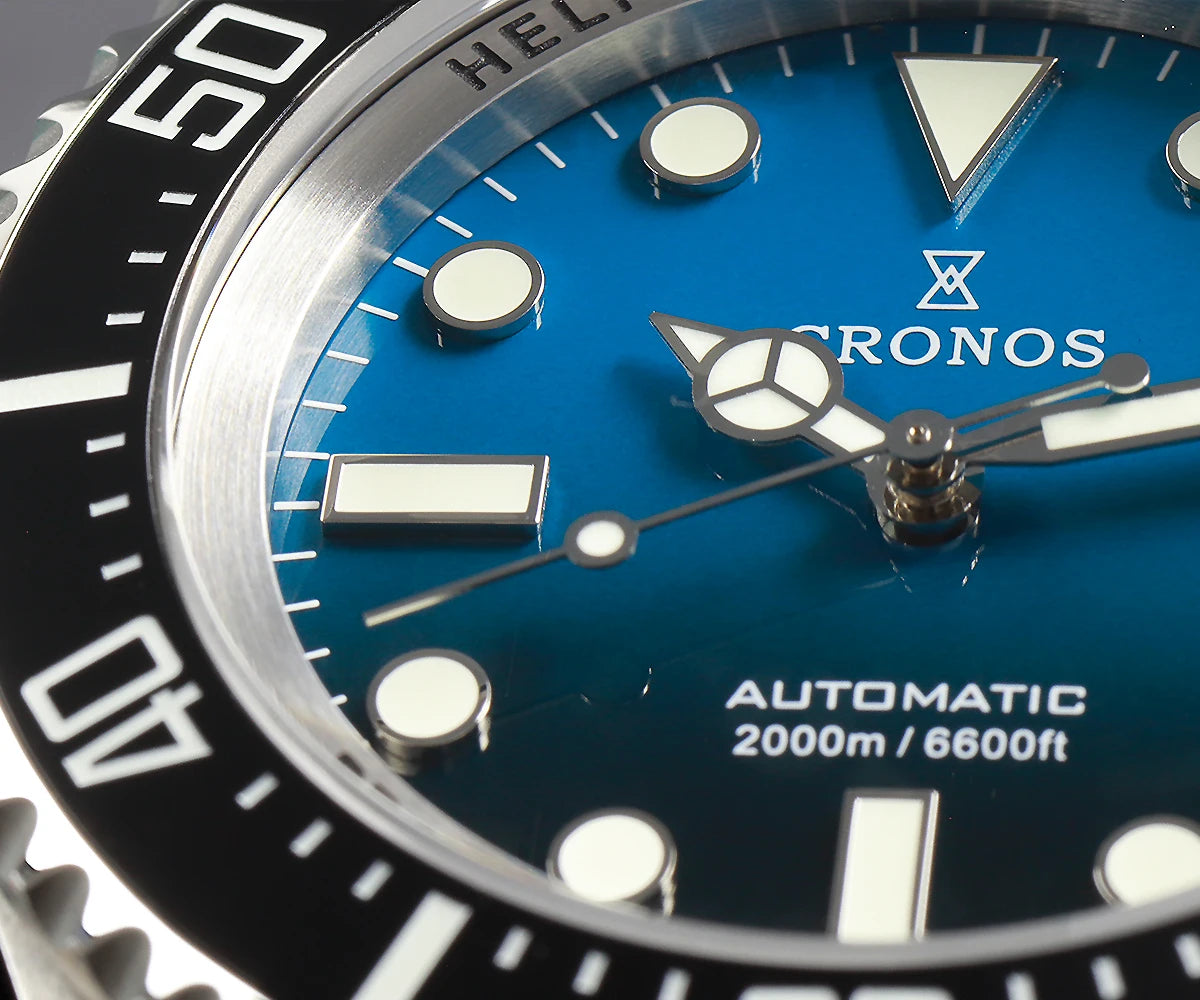 Cronos NH35 Automatic Dive Watch – 2000M Waterproof, Stainless Steel