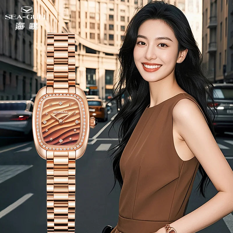 Seagull Women’s Quartz Watch – E1081L Stainless Steel Fashion Watch