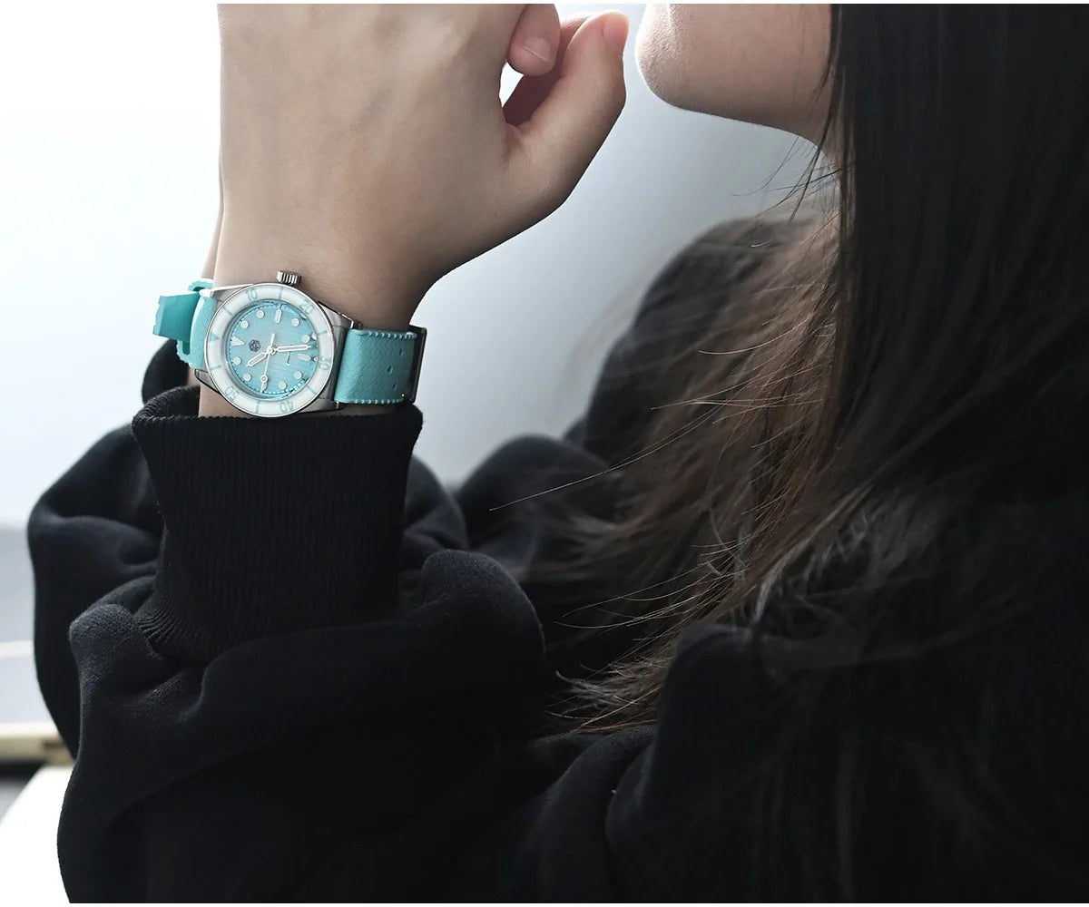 San Martin SN0151 Women’s Luxury Quartz Watch – Ronda 703, 200M Waterproof