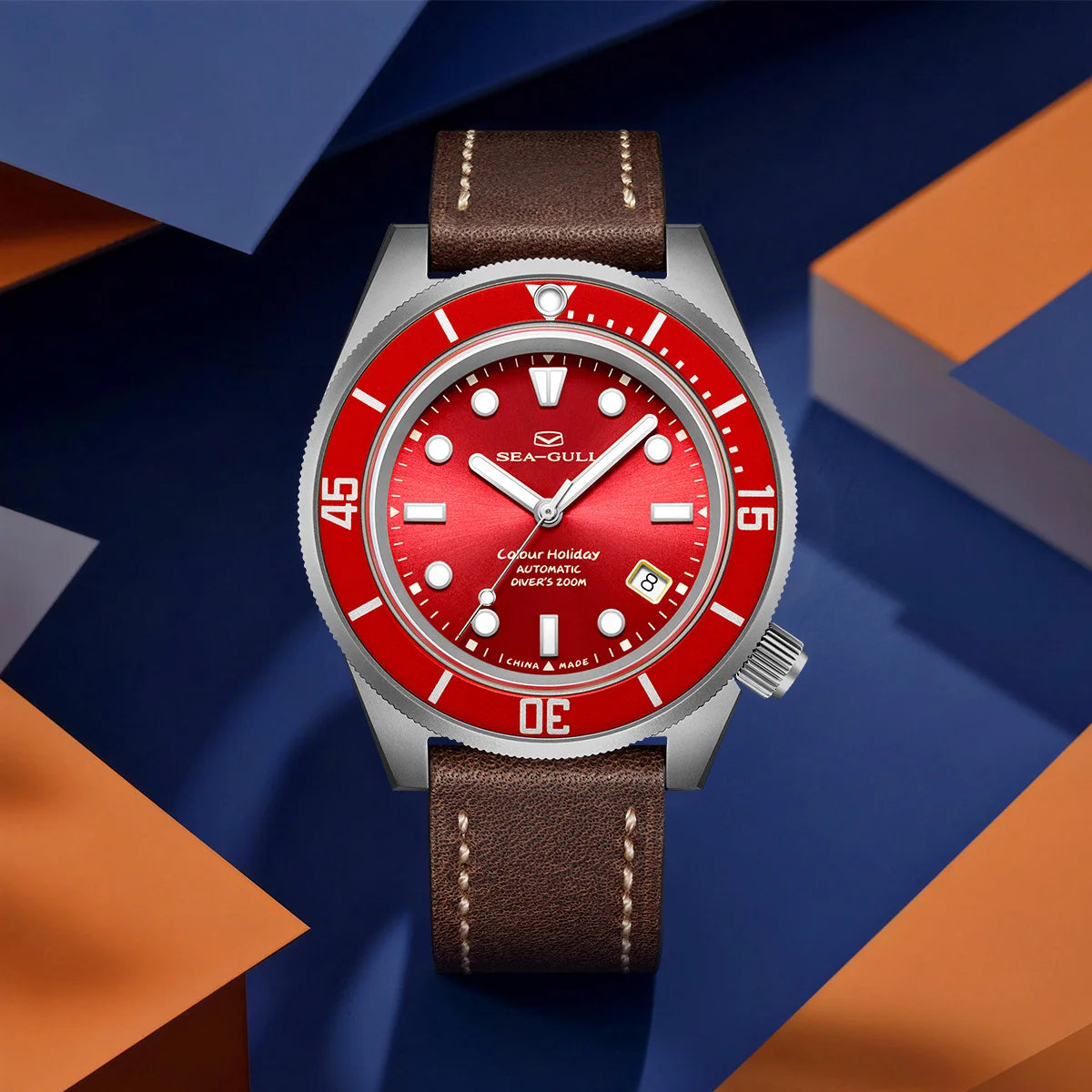 Seagull Men’s Automatic Mechanical Dive Watch – Titanium, Sapphire Glass