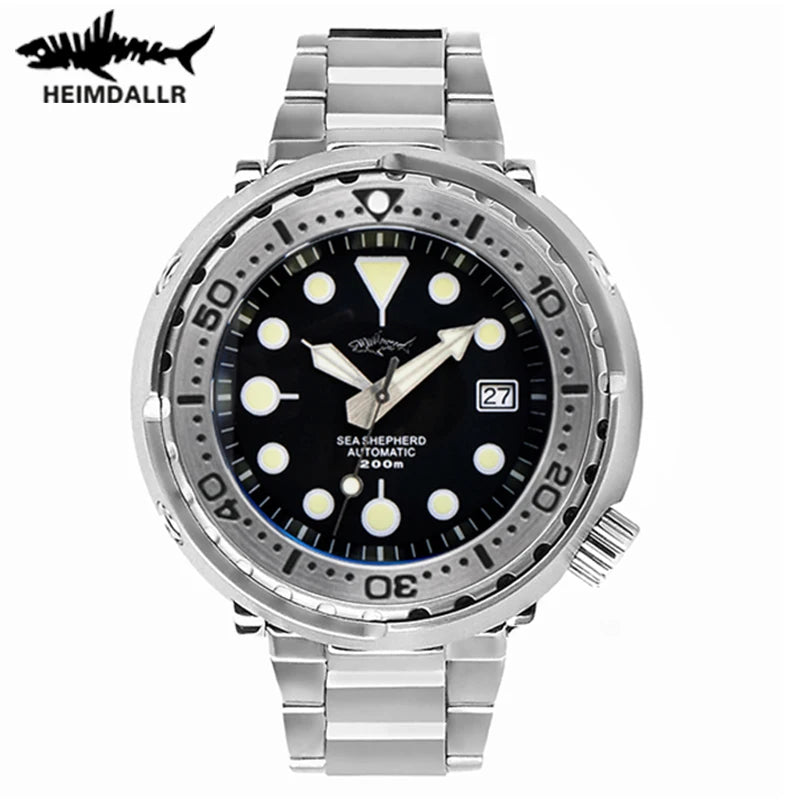 Heimdallr 47mm Tuna Diver Watch – NH35 Automatic, Sapphire Crystal, C3 Luminous, Men’s Dive Watch