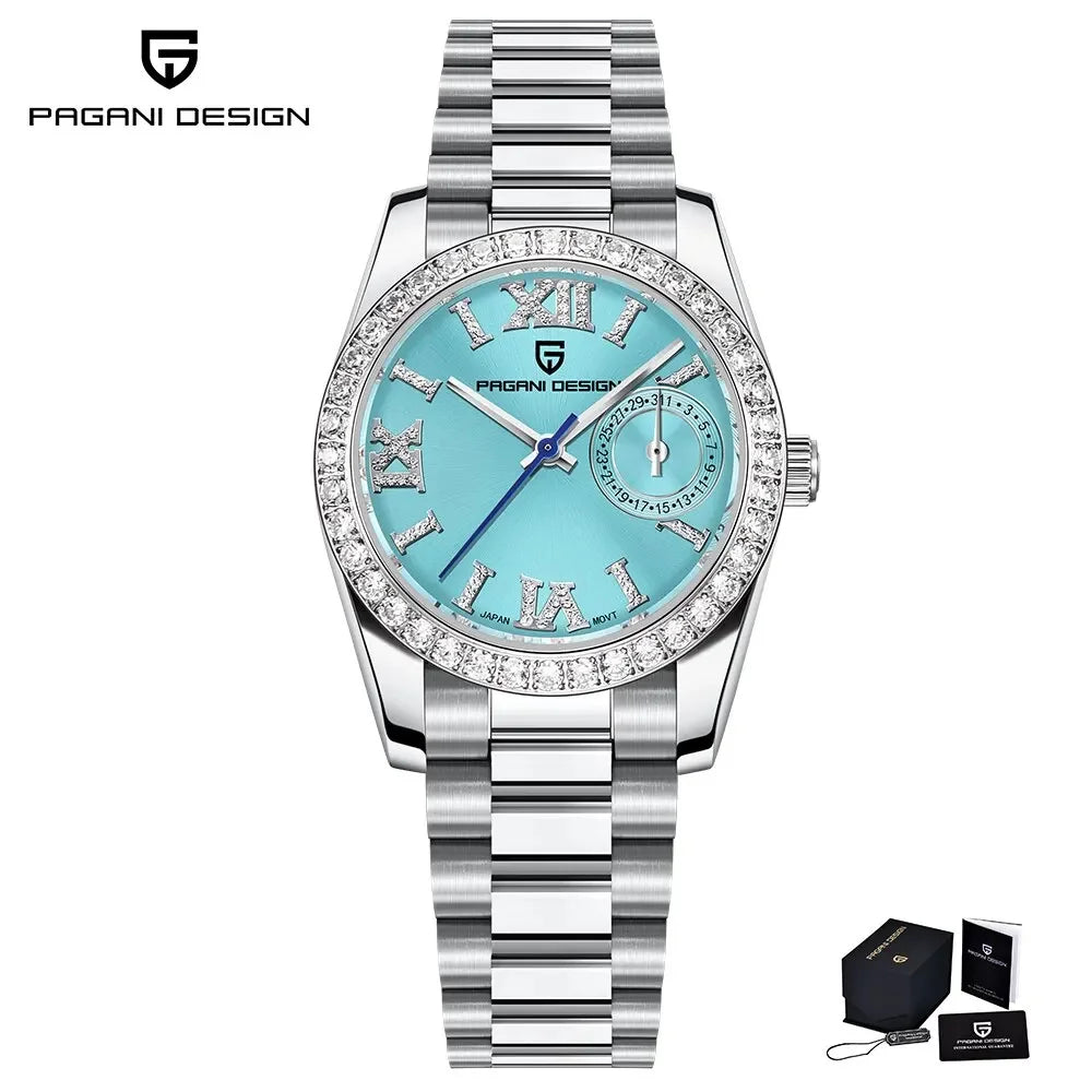 PAGANI DESIGN 32MM Women’s Quartz Watch – Luxury Waterproof Sapphire Crystal Dress Watch