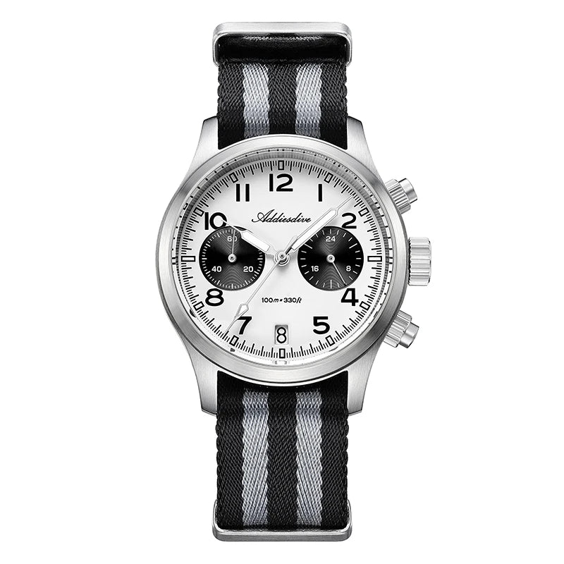 Addiesdive VK64 Chronograph Watch – 39mm, Sapphire, 100M Waterproof
