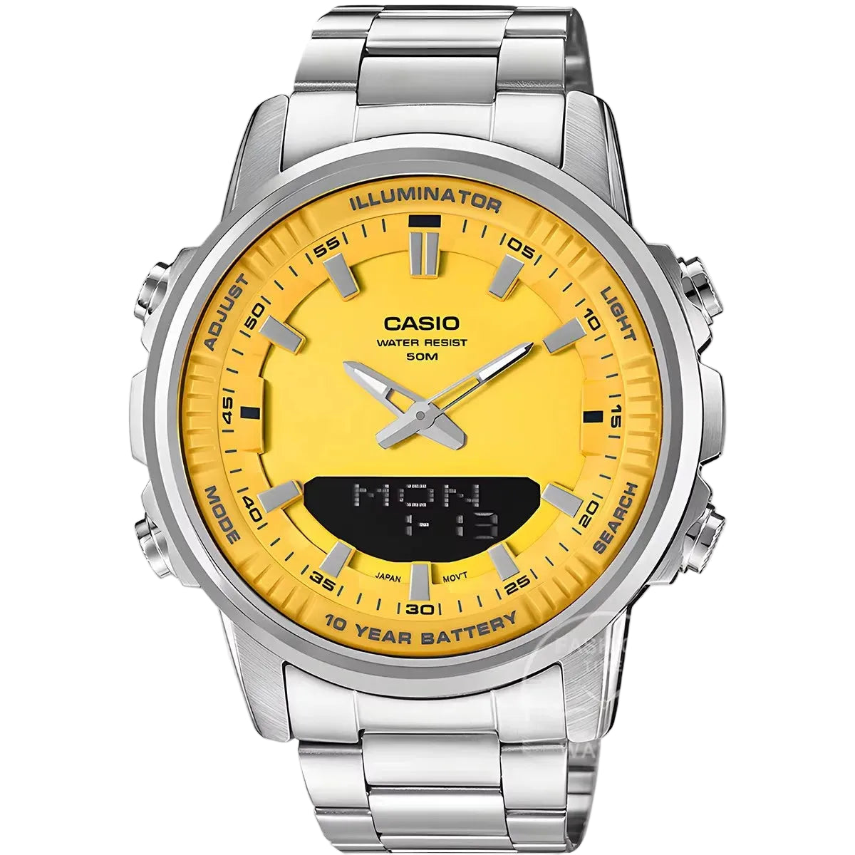 Casio Men's Analog-Digital Watch – Dual Display LED, Waterproof Military Style (2025 Model)
