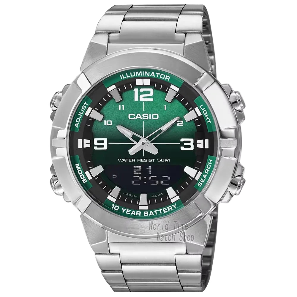Casio AMW-870 Men’s Analog-Digital Watch – Waterproof, Military Style