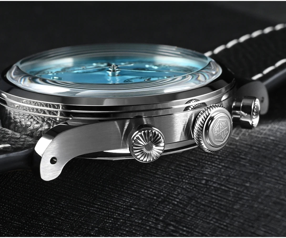 San Martin Men’s Quartz Chronograph Watch – 38mm, Sapphire Crystal
