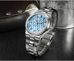 San Martin SN0149 Men’s Sports Watch – Miyota 90S5 Automatic, Spliced Mother‑of‑Pearl Dial