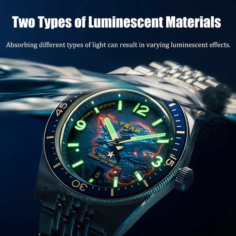 Seagull Men’s Luxury Automatic Watch – Antarctica Expedition, Sapphire, Luminous