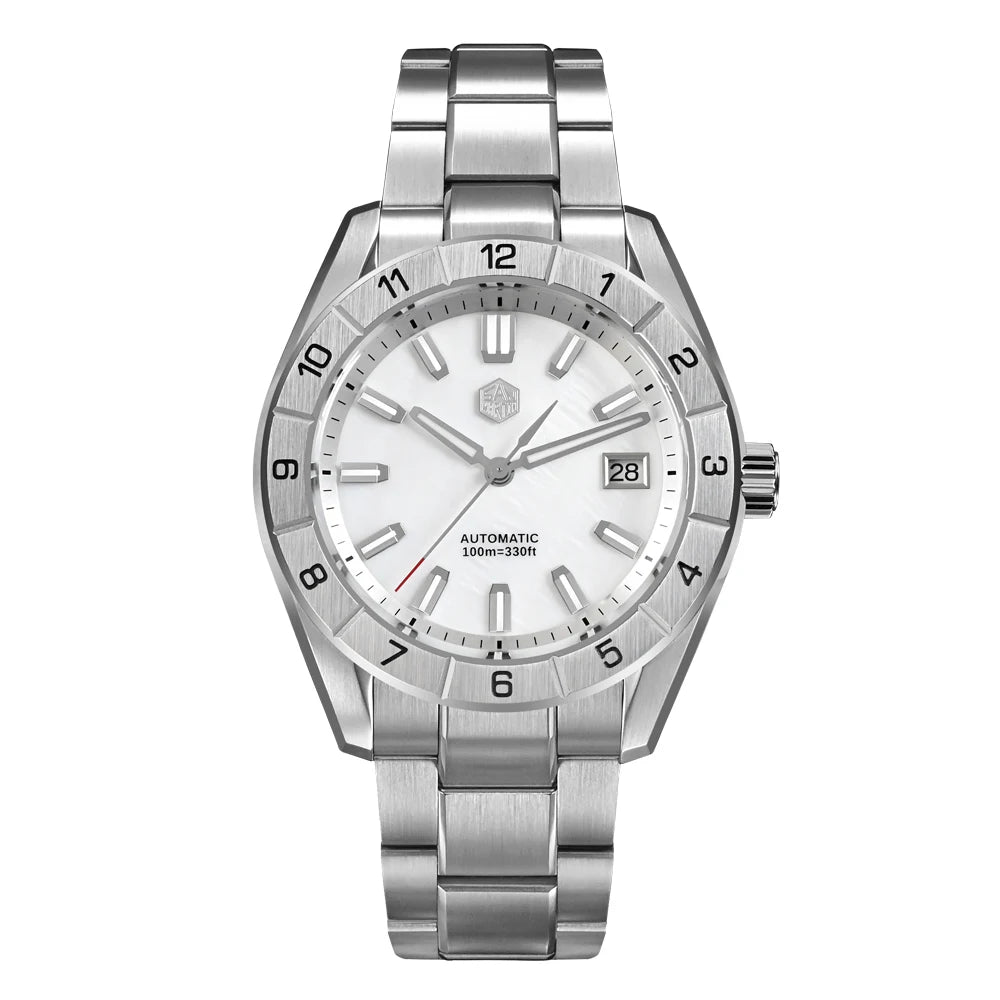 San Martin SN0130 42mm Peacock Gemstone Dial NH35 Automatic Luxury Men’s Watch