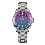 San Martin SN0150 Luxury Automatic Watch – Gemstone Bezel, MOP Dial, Miyota 9015
