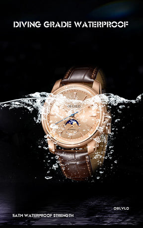 OBLVLO Men’s Automatic Moonphase Watch