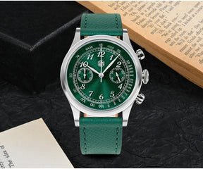 San Martin Men’s Quartz Chronograph Watch – 38mm, Sapphire Crystal