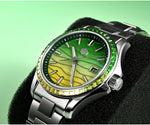 San Martin SN0150 Luxury Automatic Watch – Gemstone Bezel, MOP Dial, Miyota 9015