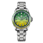 San Martin SN0150 Luxury Automatic Watch – Gemstone Bezel, MOP Dial, Miyota 9015