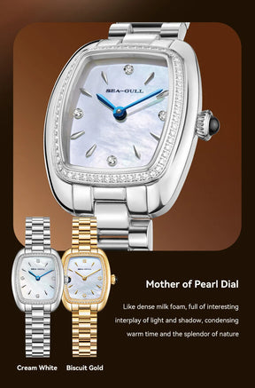 Seagull Women’s Quartz Watch – E1081L Stainless Steel Fashion Watch