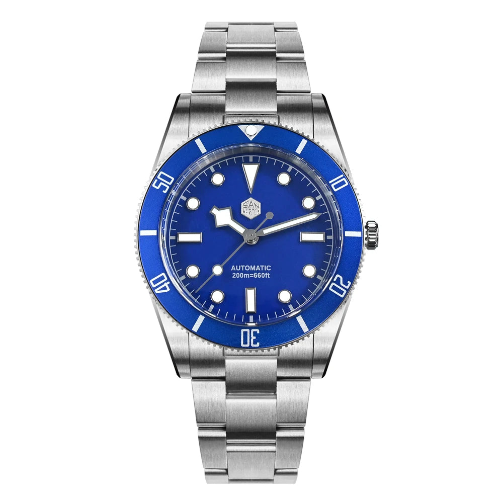 San Martin SN0138 37mm Vintage Diver Watch – ST2130 Automatic Men’s Watch with Sapphire Crystal & 200M Water Resistance