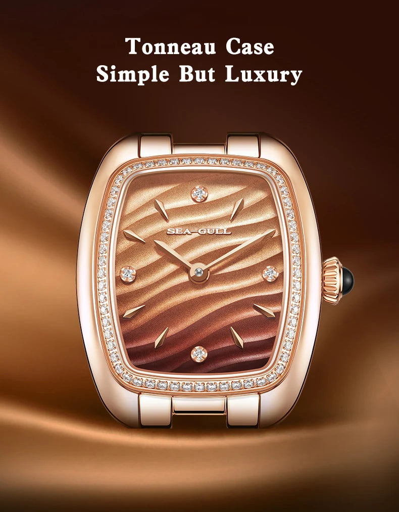 Seagull Women’s Quartz Watch – E1081L Stainless Steel Fashion Watch