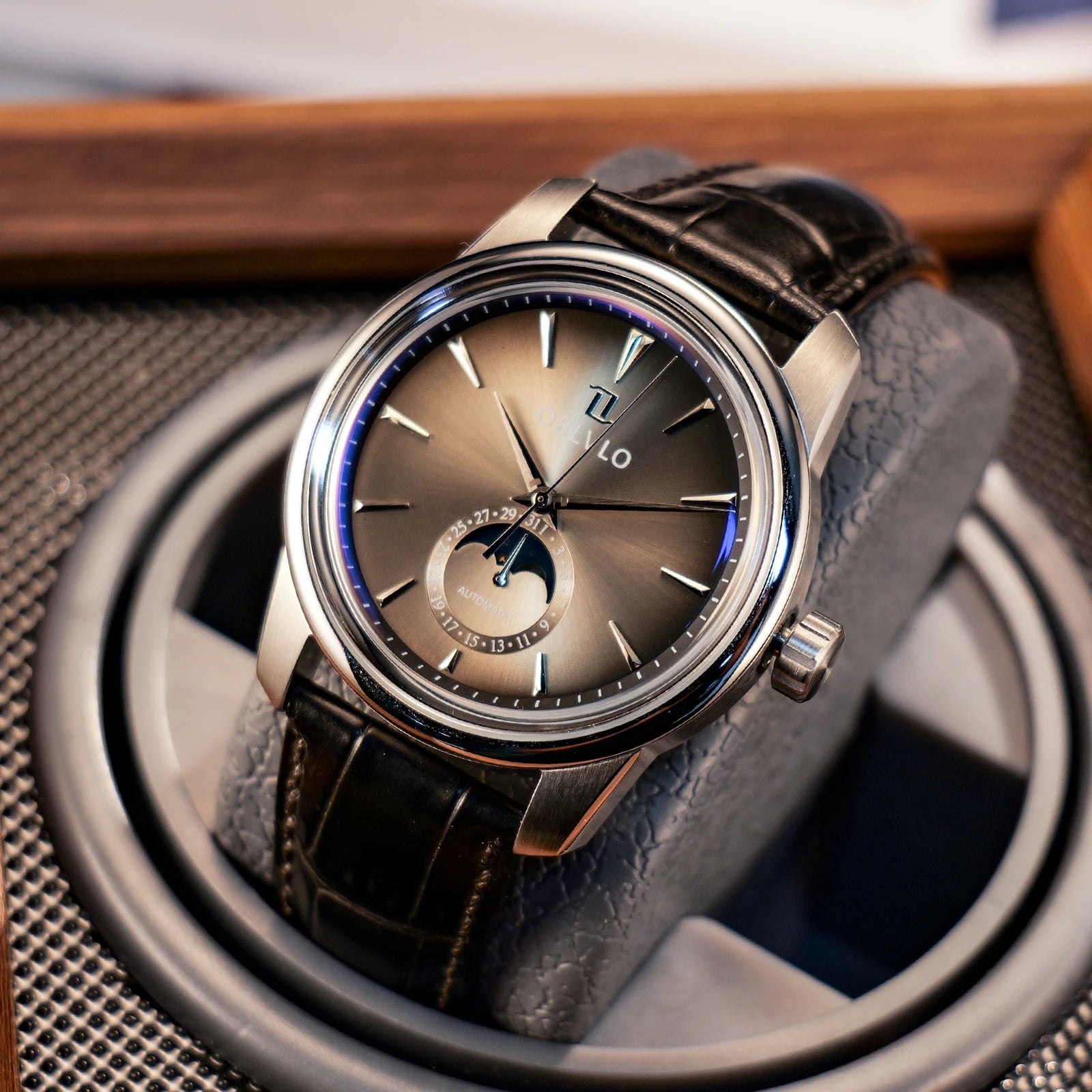 OBLVLO Men’s Automatic Moonphase Watch