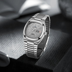 Seagull Men's/Women's Watch 1051C: 36mm 316L Stainless Steel, Sapphire Crystal, Automatic Calendar