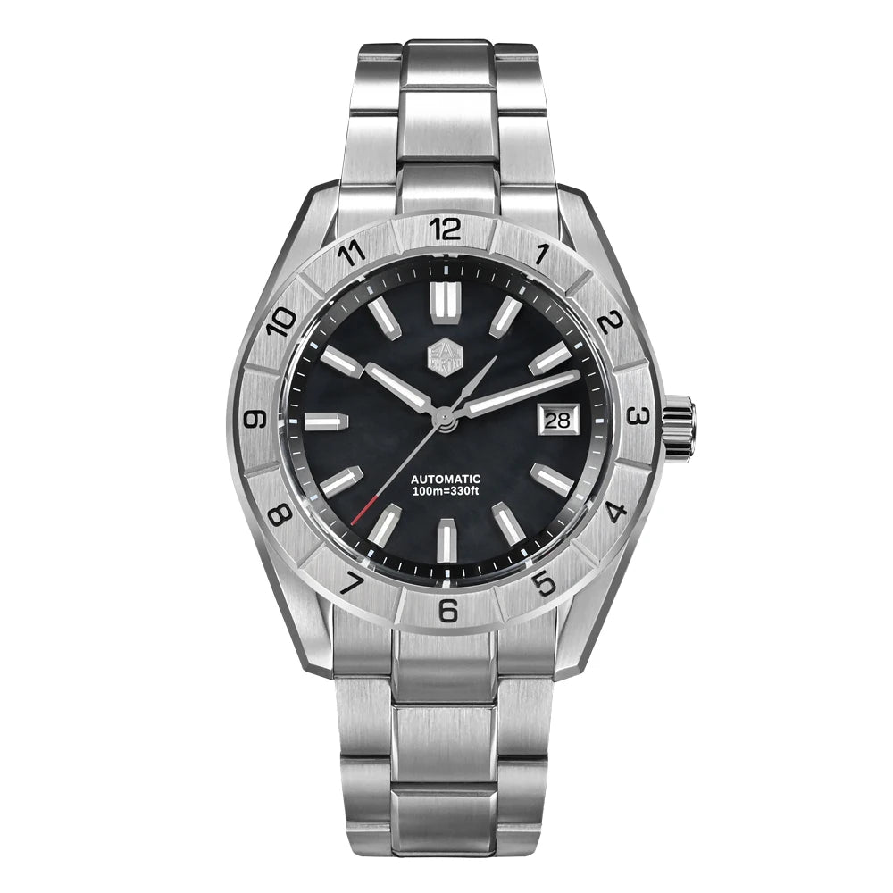 San Martin SN0130 42mm Peacock Gemstone Dial NH35 Automatic Luxury Men’s Watch