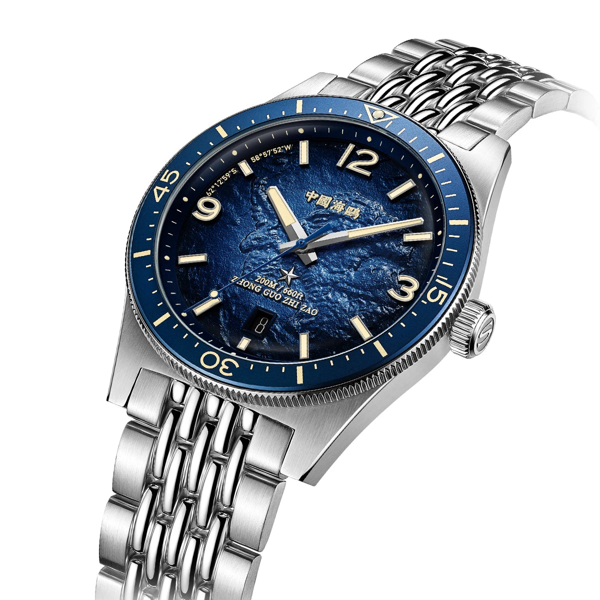 Seagull Men’s Luxury Automatic Watch – Antarctica Expedition, Sapphire, Luminous