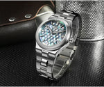San Martin SN0149 Men’s Sports Watch – Miyota 90S5 Automatic, Spliced Mother‑of‑Pearl Dial