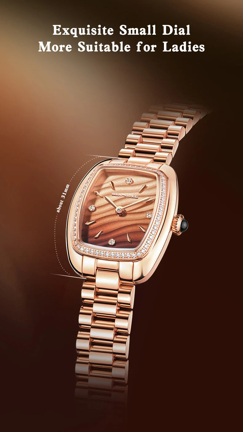 Seagull Women’s Quartz Watch – E1081L Stainless Steel Fashion Watch