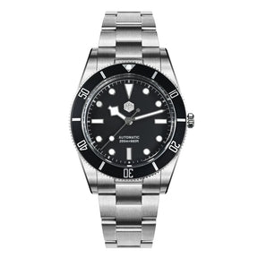 San Martin SN0138 37mm Vintage Diver Watch – ST2130 Automatic Men’s Watch with Sapphire Crystal & 200M Water Resistance