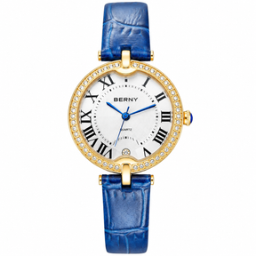 BERNY Women's Luxury Slim Quartz Dress Watch