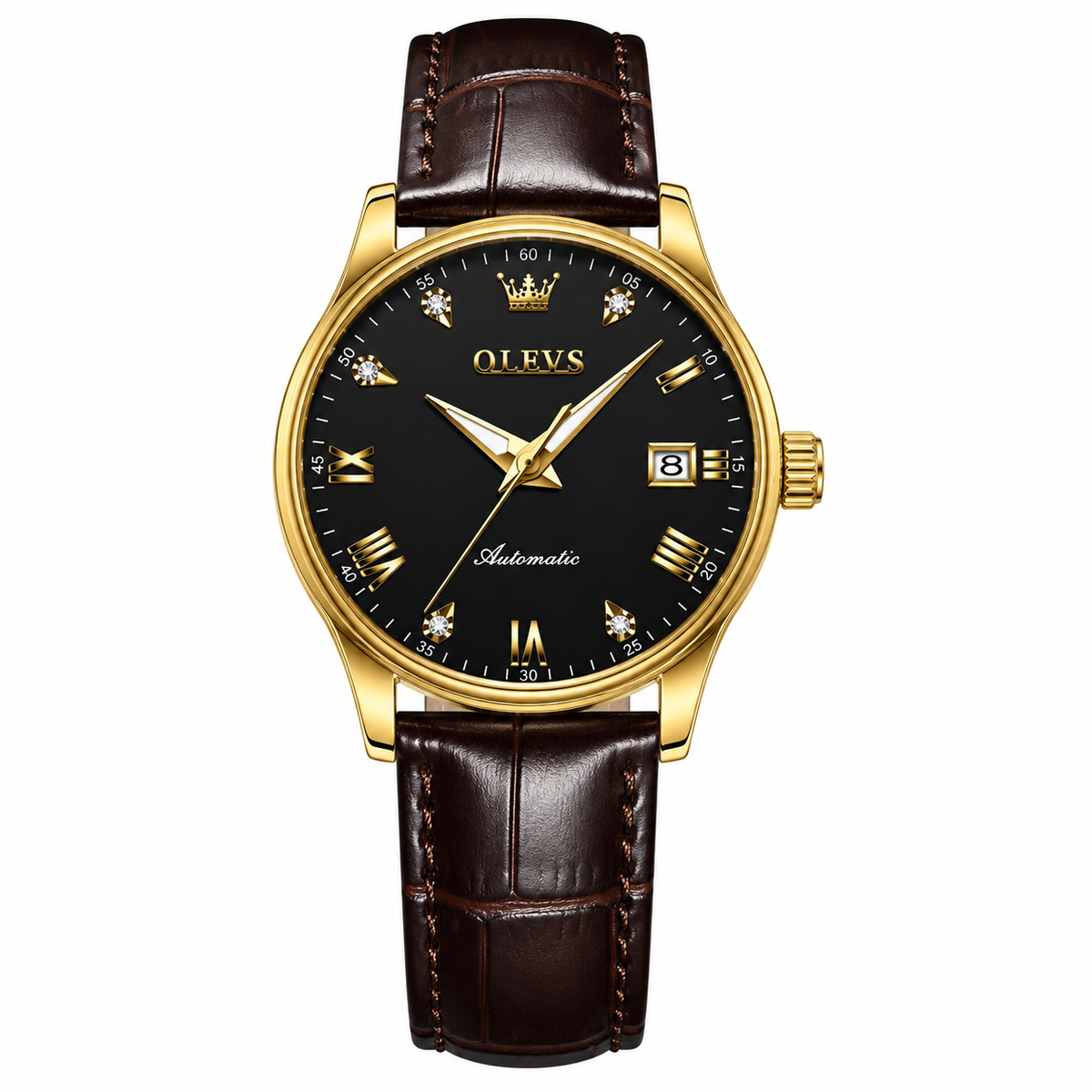 OLEVS Women’s Automatic Watch – Luxury Waterproof Luminous Chronograph Date Wristwatch 9932