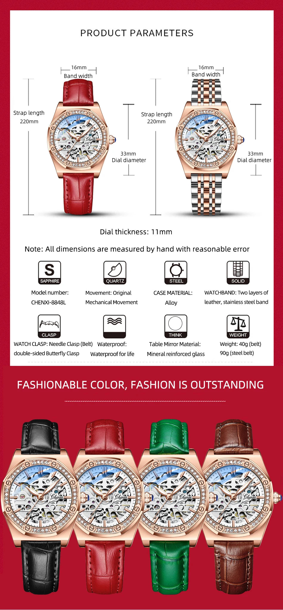 CHENXI Luxury Women's Watch