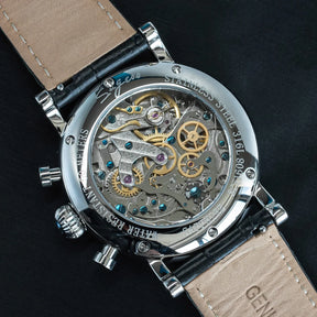 Sugess ST1908 Mechanical Chronograph Watch – Moonphase Vintage BK Dial Sapphire Crystal Waterproof Wristwatch