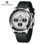 PAGANI DESIGN Men’s Meteorite Dial Quartz Chronograph Watch – Sapphire Crystal, Stainless Steel, 100M Waterproof