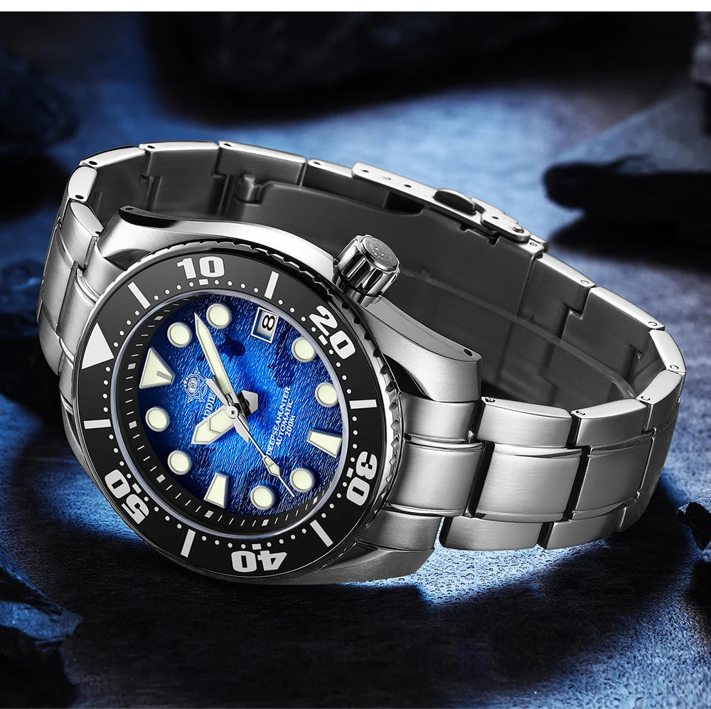 ADDIESDIVE AD2102 Automatic Dive Watch – 200m Water Resistant, BGW9 Super Luminous Men's Watch