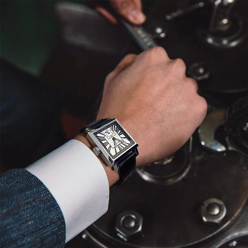 AGELOCER Codex Men's Automatic Watch – Square Luxury Business Dress