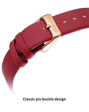 Seagull 6002L Women's Automatic Skeleton Watch – Leather Strap Waterproof