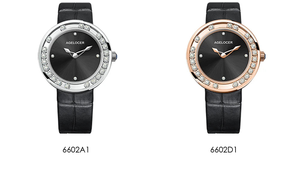 AGELOCER Baikal Diamond Women’s Watch – Luxury Quartz Wristwatch