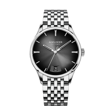 AGELOCER Budapest Men's Automatic Watch – Steel Strap Business Dress with Calendar