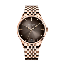 AGELOCER Budapest Men's Automatic Watch – Steel Strap Business Dress with Calendar
