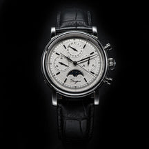 Sugess ST1908 Mechanical Chronograph Watch – Moonphase Vintage BK Dial Sapphire Crystal Waterproof Wristwatch