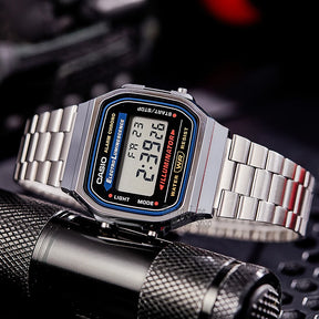 Casio Men’s Digital Watch – Silver, LED, Waterproof, Sport Style