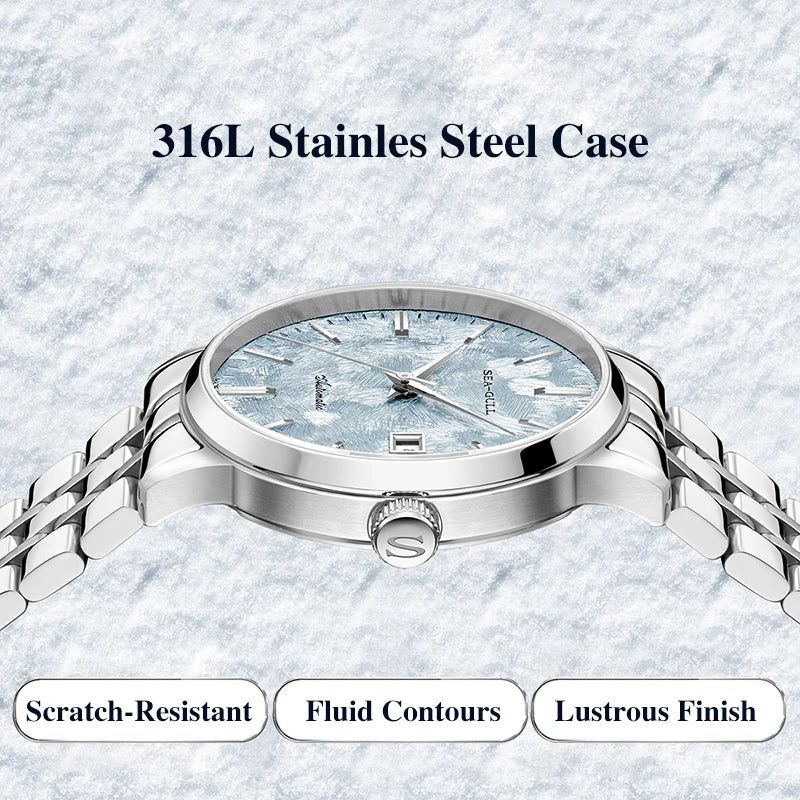 Seagull 6182 Couple Automatic Watch – Men & Women Mechanical, Simple Luxury Design