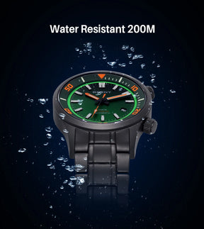 BERNY Men’s Titanium Diver Watch – Automatic, 20ATM