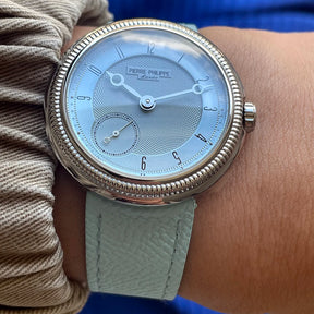 Pierre Philippe Ultra-Thin Manual Mechanical Watch 38mm – Men’s Business Dress Watch with Salmon Dial