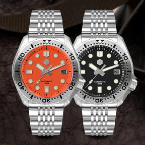 San Martin Men's Abalone Automatic Dive Watch – NH35 Sapphire Crystal  Luxury Mechanical Watch