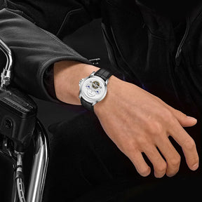 Seagull Flywheel Men’s Mechanical Watch – 44mm, Sapphire, Dual Time